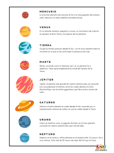 actividades del sistema solar para primaria