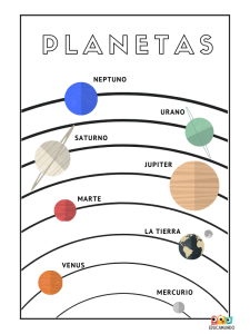 actividades del sistema solar para primaria