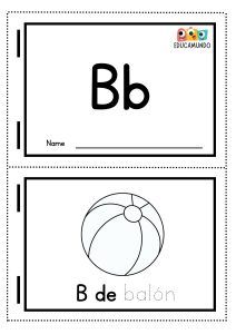 dibujos con la letra b para colorear