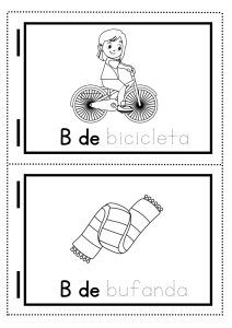 dibujos con la letra b para colorear