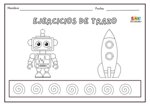 Ejercicio de Trazo y grafomotricidad descarga pdf 