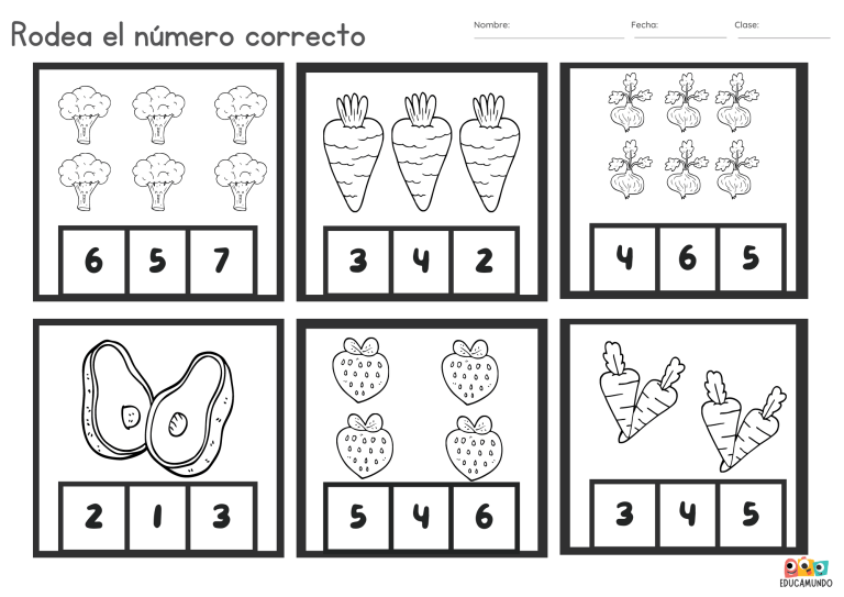 Colecciones Actividades De Conteo Para Preescolar www.educamundofichas.info