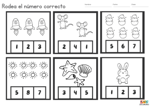 Fichas descargables gratuitas de actividades de conteo para preescolar 