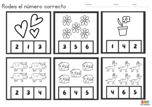 Fichas descargables gratuitas de actividades de conteo para preescolar 