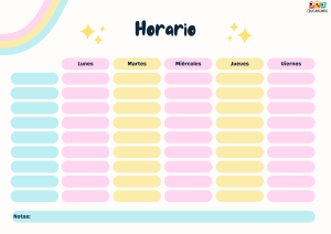 horario escolar para imprimir 