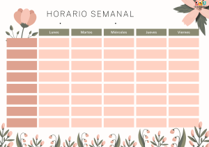 horario escolar para imprimir 