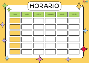 horario escolar para imprimir 