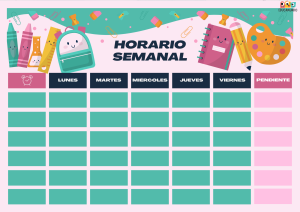 horario escolar para imprimir 