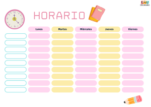 horario escolar para imprimir 
