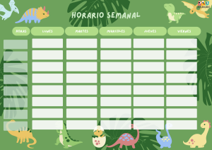 horario escolar para imprimir 