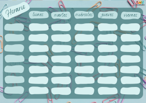 horario escolar para imprimir 