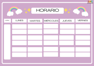 horario escolar para imprimir 