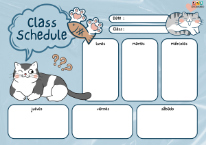 horario escolar para imprimir 