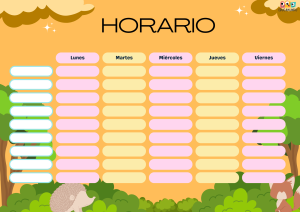 horario escolar para imprimir 