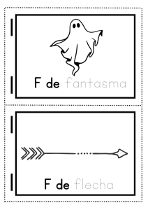 dibujos con la letra F fichas para niños de preescolar