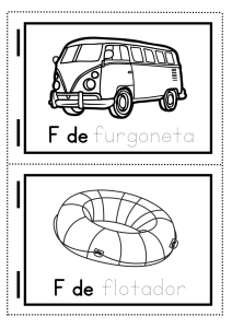dibujos con la letra F fichas para niños de preescolar