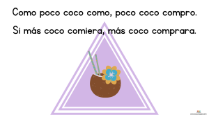 trabalenguas como poco coco como