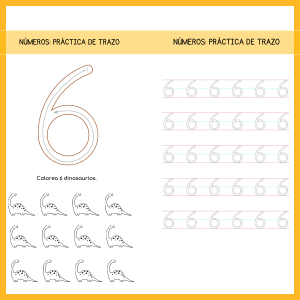 Trazo del numero 6