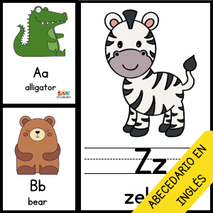 poster abecedario animales