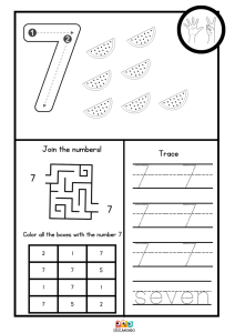 actividades números del 1 al 10 en ingles 