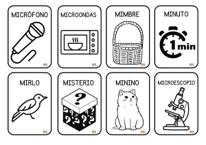 Fichas educativas de palabras con Ma, Me, Mi, Mo, Mu 