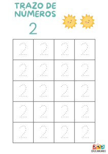 actividades de trazo de números del 0 al 9 para niños de preescolar