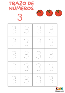 actividades de trazo de números del 0 al 9 para niños de preescolar