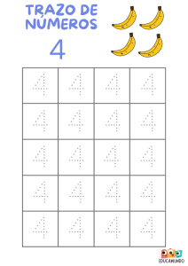 actividades de trazo de números del 0 al 9 para niños de preescolar