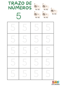 actividades de trazo de números del 0 al 9 para niños de preescolar
