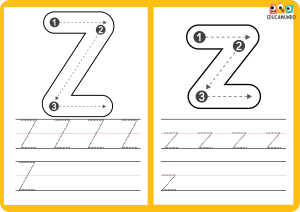 magen de ficha de trazado del abecedario completo, proporcionando una práctica integral de escritura para niños en etapa preescolar y escolar