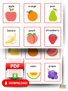 vocabulario en ingles frutas