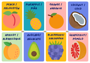 vocabulario Frutas en Inglés