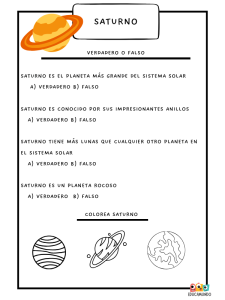 actividades del sistema solar para primaria
