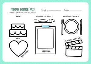 todo sobre mi preescolar FICHAS