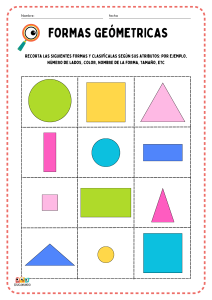 Figuras Geométricas actividades en pdf para niños de primaria