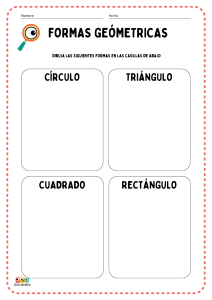 Figuras Geométricas actividades en pdf para niños de primaria