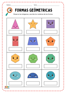 Figuras Geométricas actividades en pdf para niños de primaria