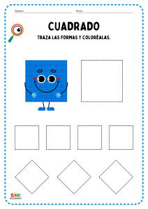 Figuras Geométricas actividades en pdf para niños de primaria