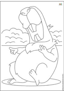 dibujos de capibara para colorear