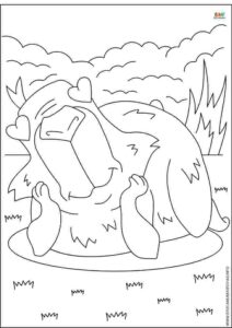 dibujos de capibara para colorear