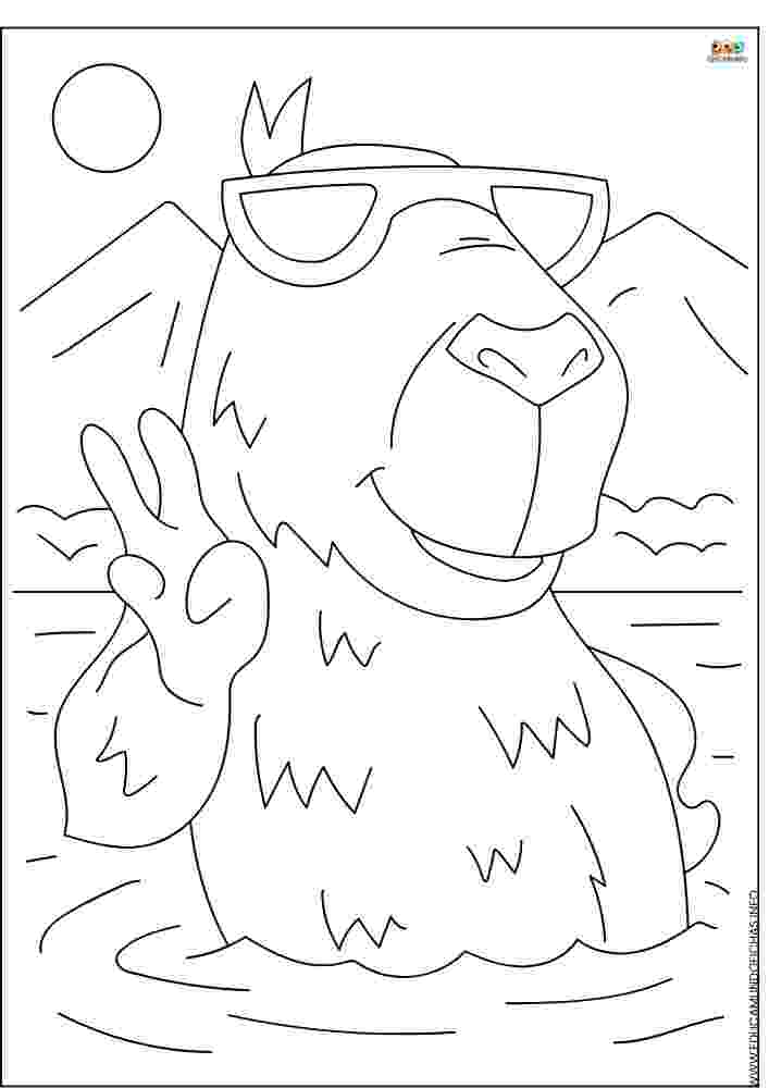 Dibujos de Capibaras