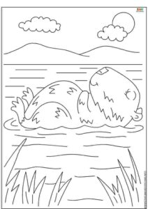 dibujos de capibara para colorear