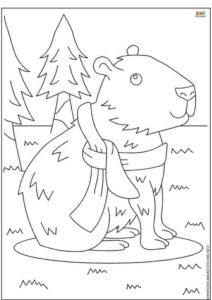 dibujos de capibara para colorear