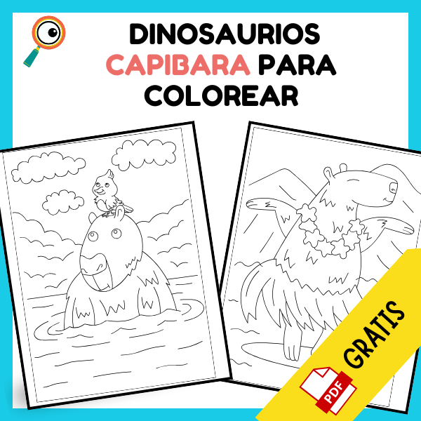 dibujos de capibara para colorear