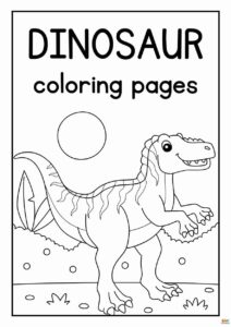 dibujos de dinosaurios en ingles 1