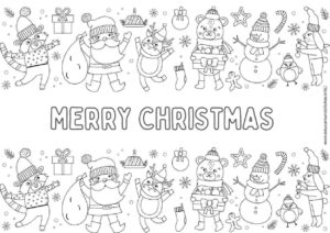 dibujos de navidad para colorear