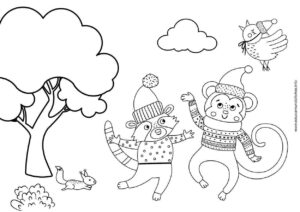 dibujos de navidad para colorear