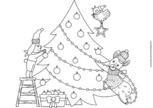 dibujos de navidad para colorear