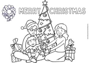 dibujos de navidad para colorear