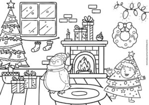 dibujos de navidad para colorear